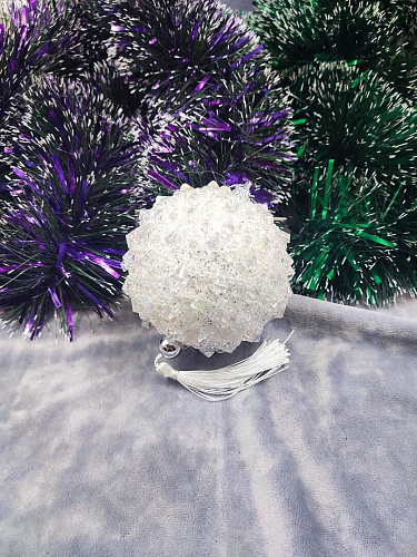 Шар 10 см 1 шт белый 9920358 фото 3 Шар 10 см 1 шт белый 9920358 фото 3