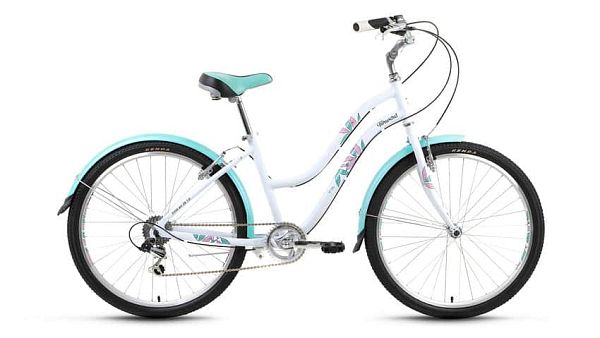 Велосипед городской FORWARD женский Evia Air 26 1.0 26" 16" 7 ск. белый матовый FORWARD Evia Air 26 