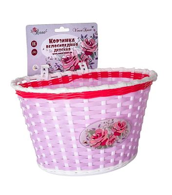 Велокорзина передняя Vinca sport Роза детская розовая P 04 Rose