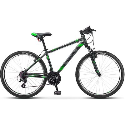 Велосипед горный хардтейл  STELS Navigator 500 V 26" 18" черно-зеленый LU082710 