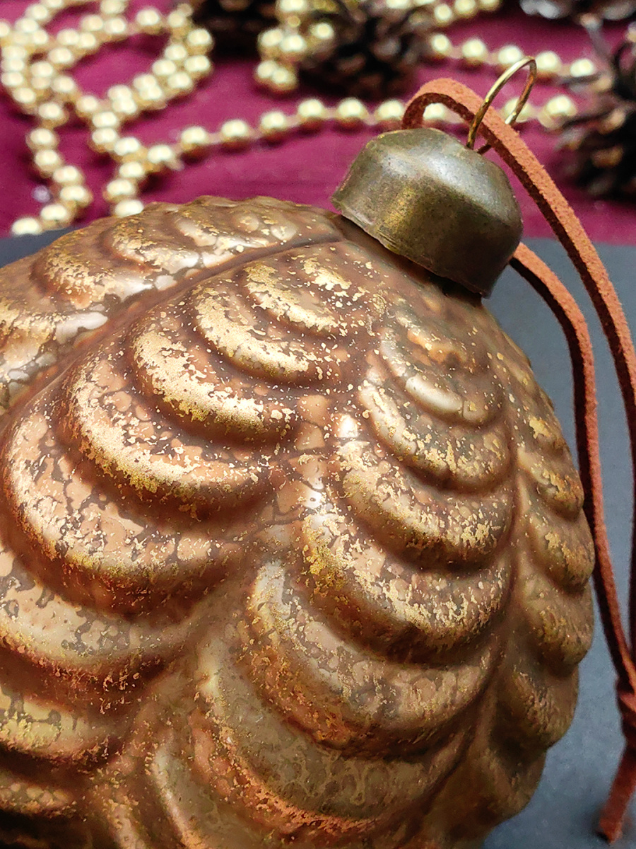 Шар бронзовая эпоха 8 см, стекло Merry Green MG24118 фото 3 Шар бронзовая эпоха 8 см, стекло Merry Green MG24118 фото 3