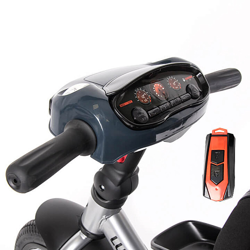 Детский трехколесный велосипед с ручкой Tech Team Luxury черный 400018 фото 2 Детский трехколесный велосипед с ручкой Tech Team Luxury черный 400018 фото 2