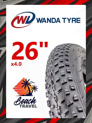 Велопокрышка Wanda 26"х4.0 P1272 для Fat-Bike  черный VTRR26400001