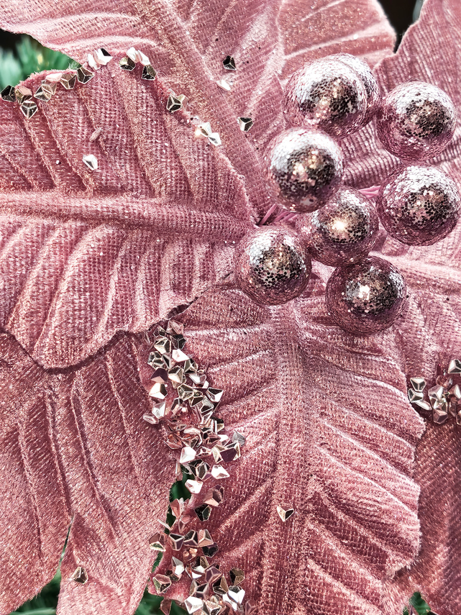 Цветок розовое золото d 26 см Р-7542 фото 2 Цветок розовое золото d 26 см Р-7542 фото 2