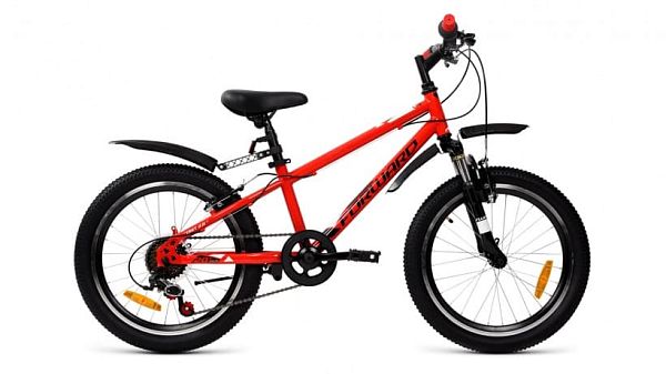 Велосипед горный FORWARD Unit 2.0 20" 10,5" 6 ск. красный FORWARD Unit 2.0 10,5" красный 