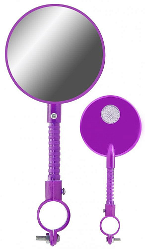 													Зеркал заднего вида FCR-S99-4, со световозвращателем, пластик, фиолетовое   STELS 220021