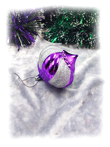 													Набор шаров 8 см 24 шт фиолетовый MAS88-8PUR фото 6