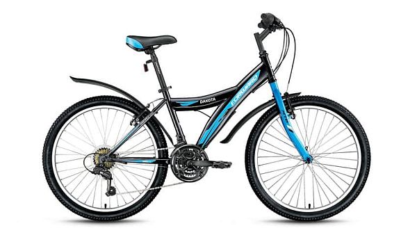 Велосипед горный FORWARD Dakota 24 1.0 (2016) 24" 15" 21 ск. черный глянцевый FORWARD Dakota 24 1.0 