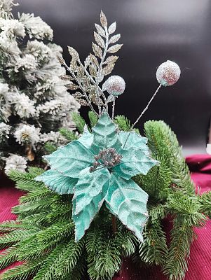 Цветок мятный d 18 см Flo-12-55mint