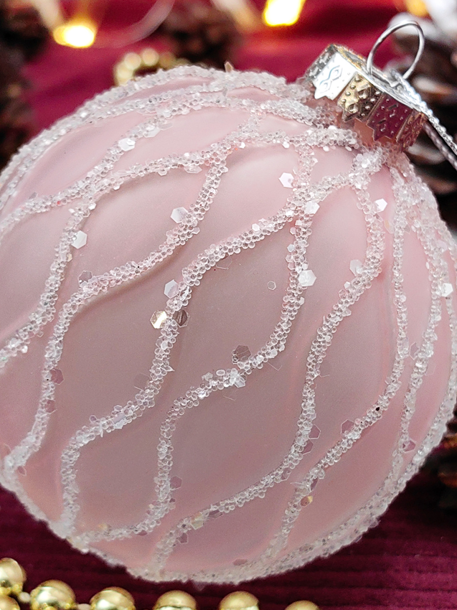 Шар жемчужно-розовый 8 см, стекло Merry Green MG24135 фото 4 Шар жемчужно-розовый 8 см, стекло Merry Green MG24135 фото 4