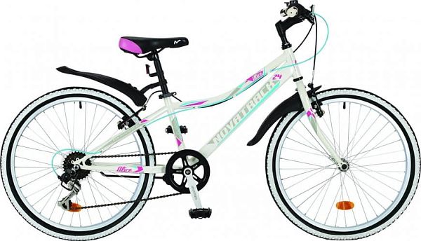 Велосипед горный Novatrack ALICE 24" 10" 6 ск. белый 24SH6SV.ALICE.10WT7 