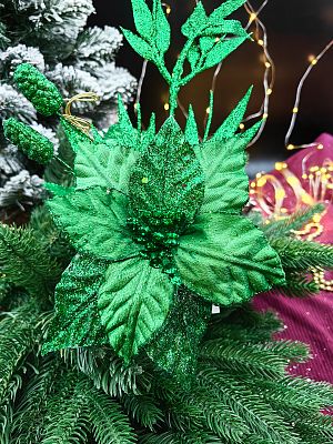 Цветок зеленый d 19 см Flo-12-70green