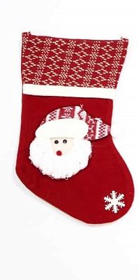Носок рождественский Дед мороз 34х21 см   9920687dm