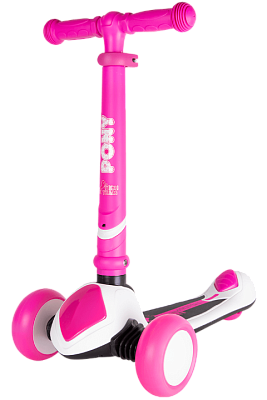 Самокат трехколесный Tech Team PONY розовый, белый 2022 г. 276243 Самокат трехколесный Tech Team PONY розовый, белый 2022 г. 276243