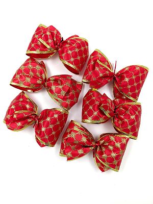 Набор украшений Бант 12x6 см. красный 6шт BantB-Red1