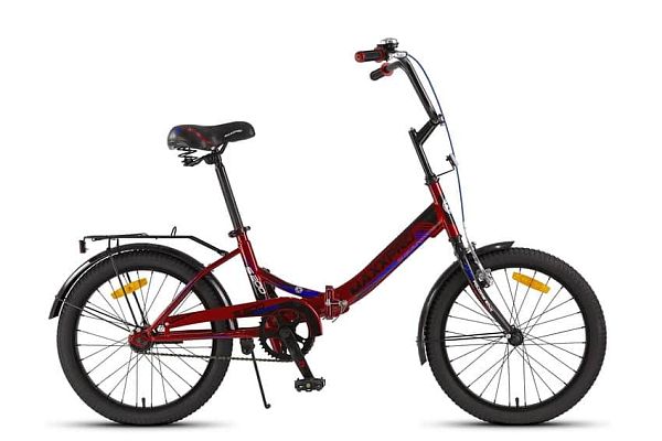 Велосипед городской складной MAXXPRO S200 20" 14" 1 ск. черно-красный Y116-H36007 