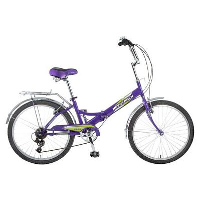 Велосипед городской складной Novatrack  24"  6 ск. фиолетовый 24FFS6SV.VL8 