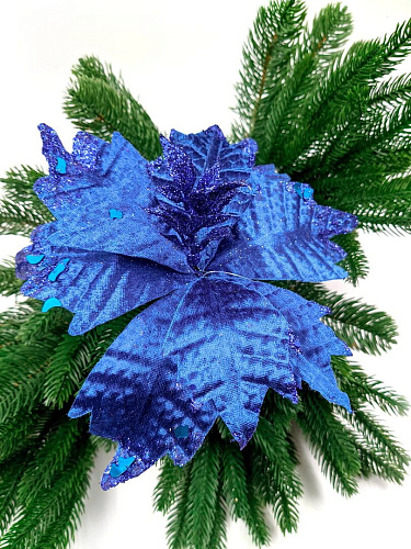 Цветок синий d 23 см Flo-27 фото 4 Цветок синий d 23 см Flo-27 фото 4