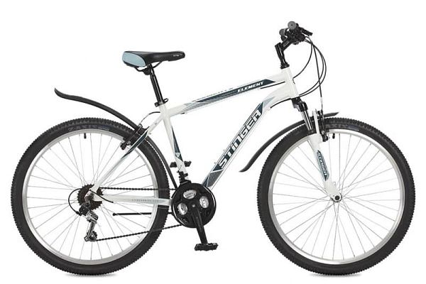 Велосипед горный Stinger Element 26" 14" 18 ск. белый 26AHV.ELEM.14WH8 