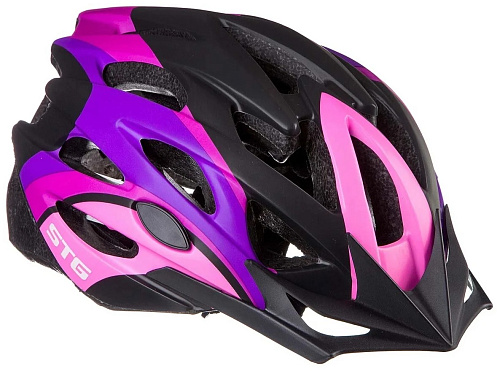 													Шлем STG MV29-A M (55-58) см черный/розовый/фиолетовый X89036