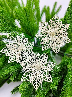 Цветок белый d  см Al-9111-51/White