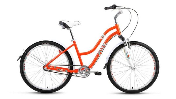 Велосипед городской FORWARD женский Evia Air 26 2.0 26" 16" 3 ск. оранжевый матовый FORWARD Evia Air