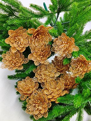 Цветок золотой d  см Allotos9g