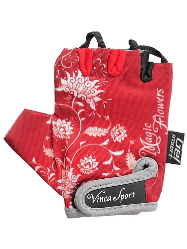 													Велоперчатки Vinca sport Волшебные цветы 4XS красные VG 959 magic flowers (4) фото 7