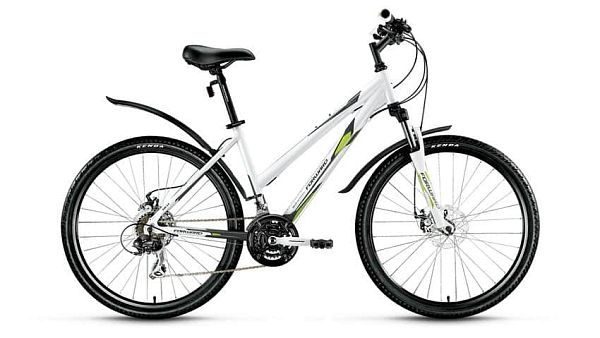 Велосипед горный FORWARD Jade 2.0 disc 26" 17" 21 ск. белый глянцевый FORWARD Jade 2.0 disc 17" белы