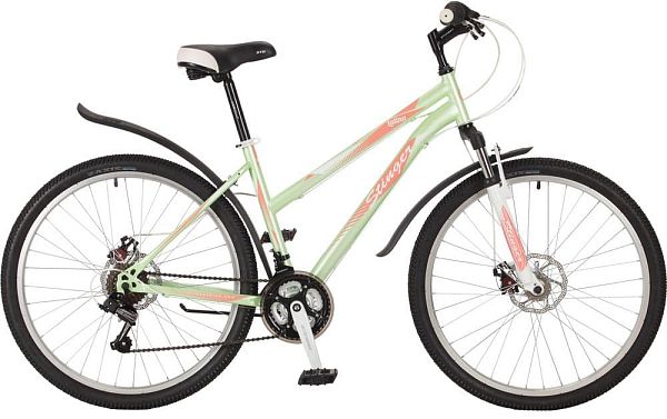 Велосипед горный Stinger Latina D 26" 15" 18 ск. зеленый 26SHD.LATINAD.15GN7 