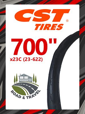 Велопокрышка CST 700x23C (23-622) CITO ROAD C1922 EPS (Кевлар)  черный TB86297700