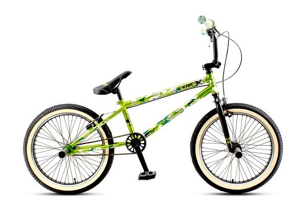 Велосипед BMX MAXXPRO Krit X 20"  1 ск. зеленый камуфляж Y2021-4 2019