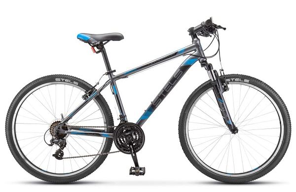 Велосипед горный STELS Navigator 500 V 26" 18" 21 ск. Серый/синий LU082713 