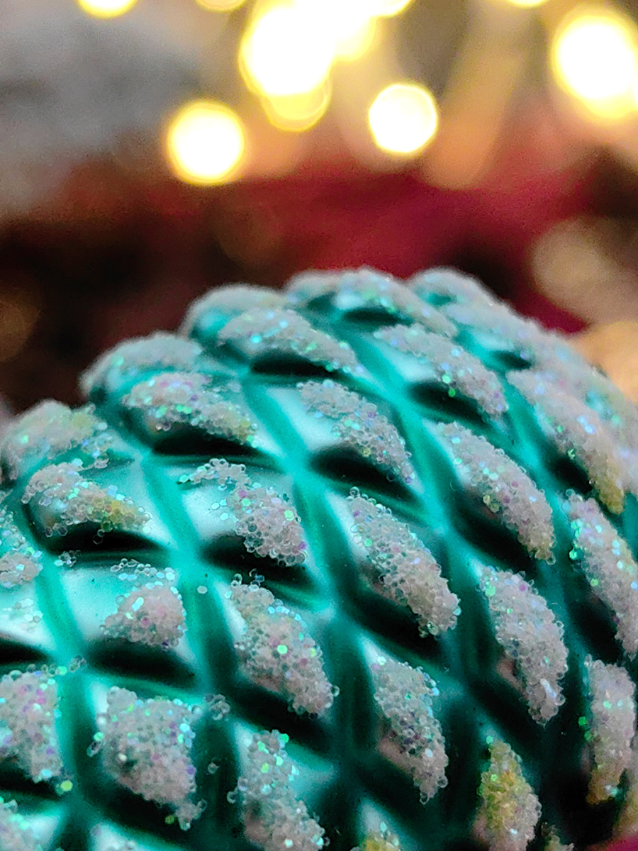 Елочная игрушка Шишка зеленый 7 см, стекло // шишка GR фото 3 Елочная игрушка Шишка зеленый 7 см, стекло // шишка GR фото 3