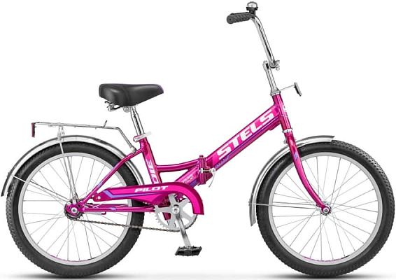 Велосипед городской складной  STELS PILOT 410 20" 13,5" фиолетовый LU077409 