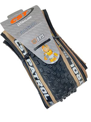 Велопокрышка CST 29"x2.25 (57-622) PATROL C1846 Антипрокол - EPS (Кевлар) 60 TPI черный (коричневая 