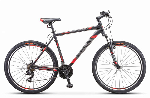 													Велосипед горный STELS Navigator 700 V 27.5" 21" 21 ск. Чёрный/красный LU082738 