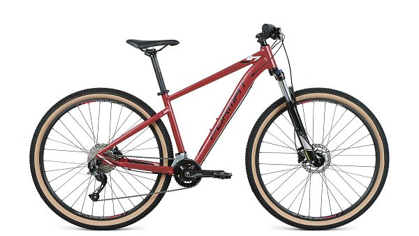Велосипед горный FORMAT 1412 27.5" S 18 (2x9) ск. темно-красный матовый RBKM1M37E008 2021