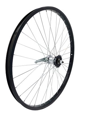 Колесо заднее 28"/700c FORWARD SW, 1 звезда O.L.D. 110 мм, 36HH, ножной/ободной V-brake, RWR28BK36C9 Колесо заднее 28"/700c FORWARD SW, 1 звезда O.L.D. 110 мм, 36HH, ножной/ободной V-brake, RWR28BK36C9