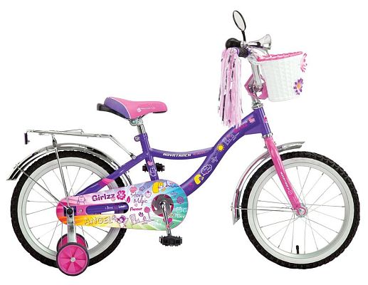 Велосипед детский  Novatrack GIRLIZZ 16"  фиолетовый 167GIRLIZZ.PN6 