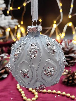 Шар туманный 8 см, стекло Merry Green MG24205