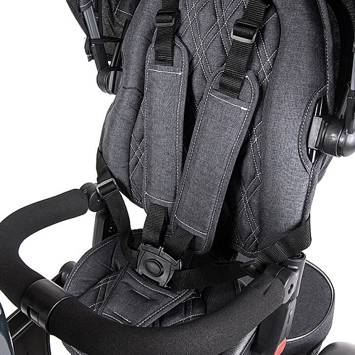 Детский трехколесный велосипед с ручкой Tech Team Luxury черный 400018 фото 5 Детский трехколесный велосипед с ручкой Tech Team Luxury черный 400018 фото 5