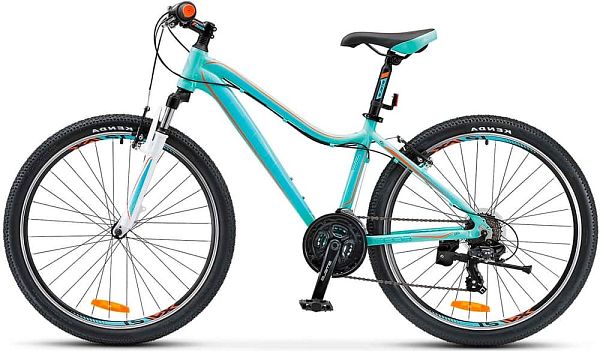 Велосипед горный STELS MISS 6000 V 26" 17" 21 ск. морская волна оранжевый 00-00005893 