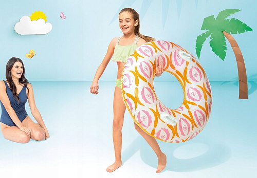 Надувной круг INTEX Бесконечный с ручками 114 см 56269 фото 2 Надувной круг INTEX Бесконечный с ручками 114 см 56269 фото 2