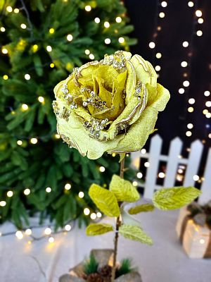 Цветок золото d  см 2016018G