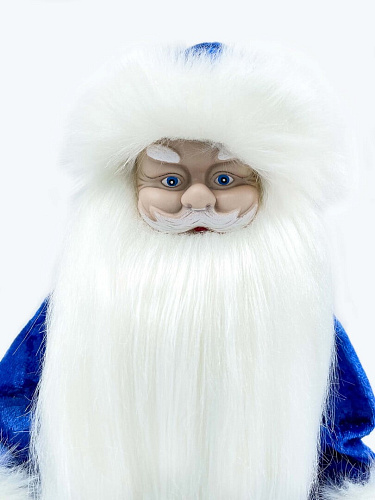 													Дед Мороз музыкальный, танцующий 40 см синий Р-1825 фото 6