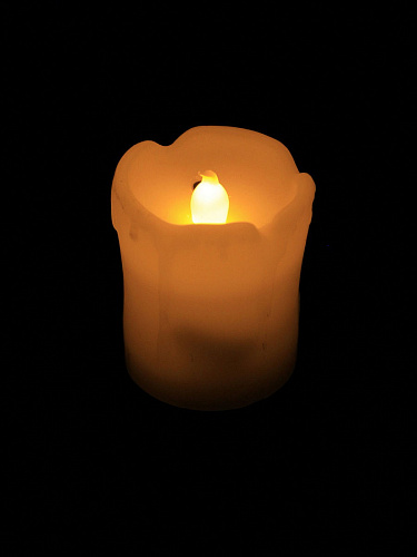 													Имитация свечи 5.5х4.9 см см воск светло-бежевый 9817804 фото 3
