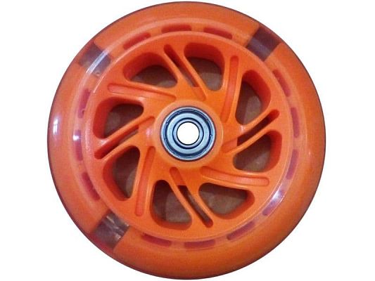 Колесо светящееся для самоката Полиуретан с 2 подщип.ABEC-7, диам. - 117мм, оранжевое SC 01 OR Колесо светящееся для самоката Полиуретан с 2 подщип.ABEC-7, диам. - 117мм, оранжевое SC 01 OR