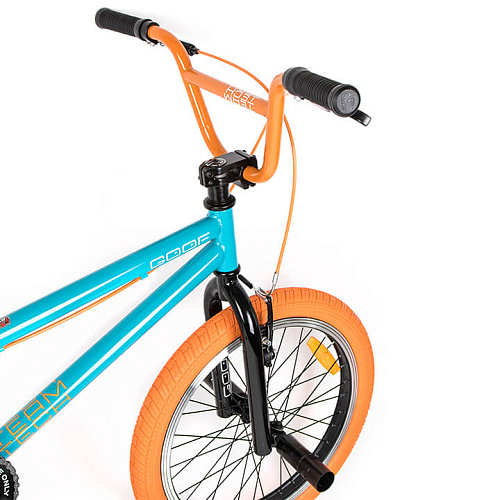 													Велосипед BMX  Tech Team GOOF 20" 18,7" бирюзово-оранжевый 580035 2022 фото 7