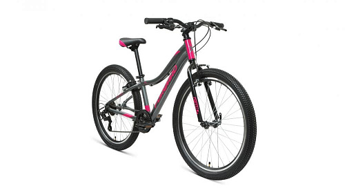 													Велосипед горный FORWARD JADE 24 1.0 24" 12" серый/розовый RBKW1J347003 2021 фото 4